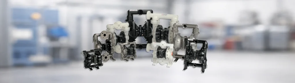 Industrial pumps for fluid handling applications