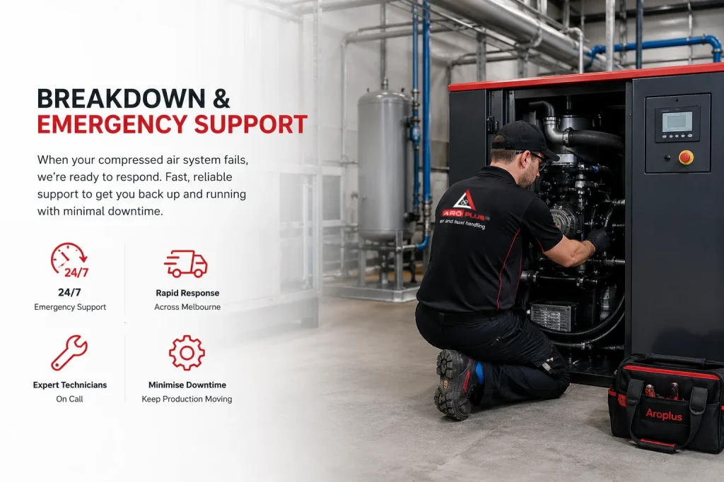 Air compressor installation and service support