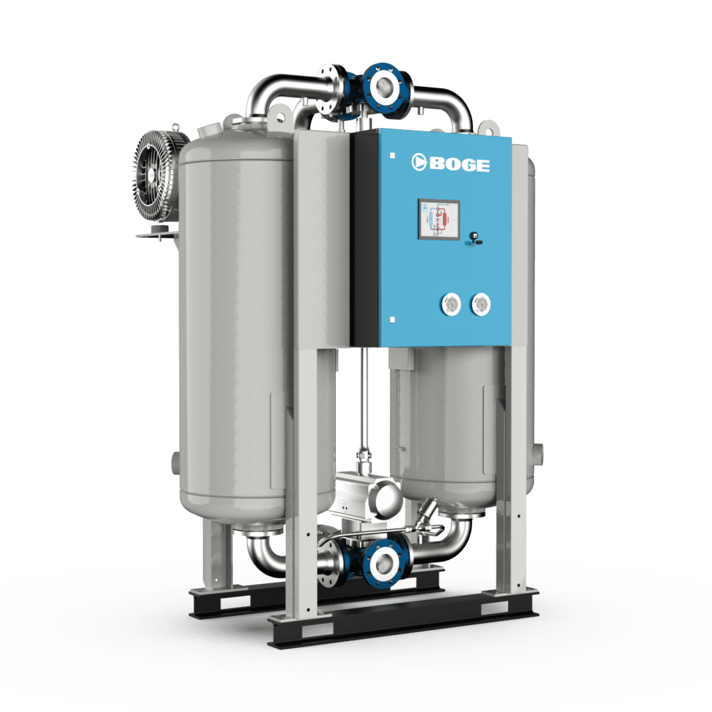 Air dryers and treatment for industrial compressed air systems