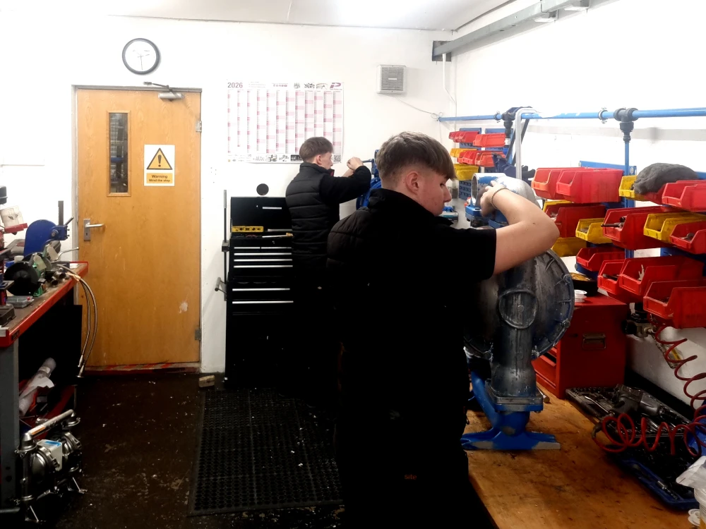Pump servicing and repair support for industrial pumps